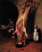 Barent fabritius The Slaughtered Pig Sweden oil painting artist